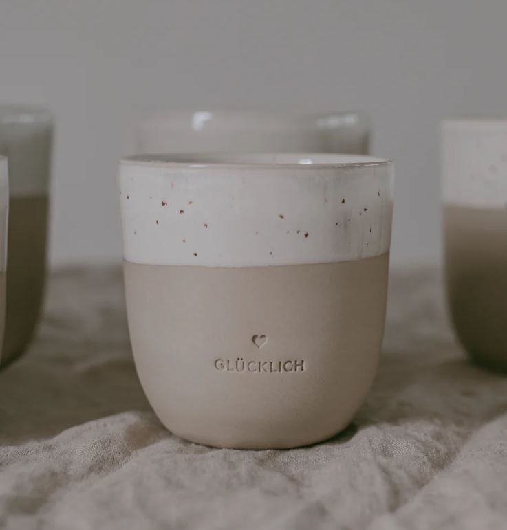 Kleiner Becher GLÜCKLICH